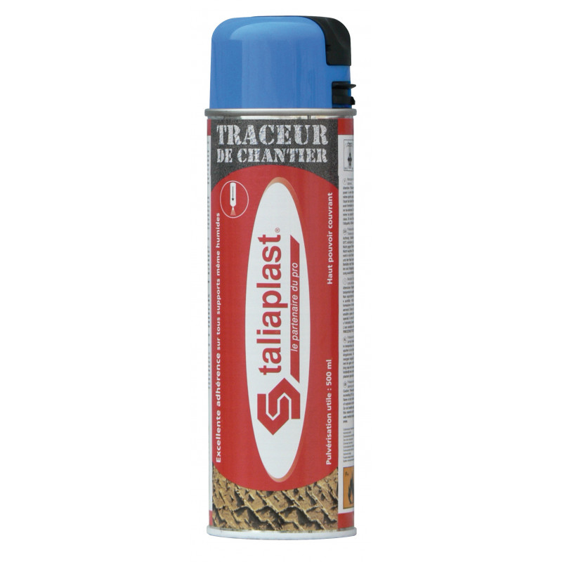 TRACEUR DE CHANTIER 500ML BLEU FLUO TALIAPLAST | 521004