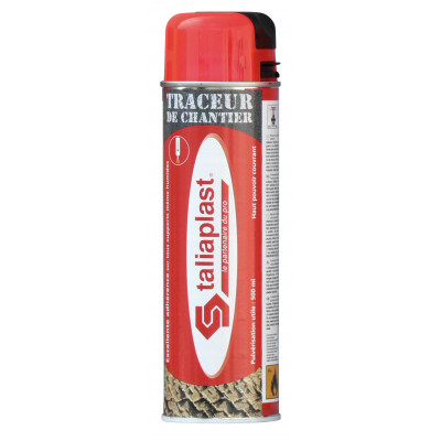 TRACEUR DE CHANTIER 500ML ROUGE FLUO TALIAPLAST | 521006