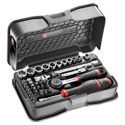 Coffret cliquet + douilles 1/4'' 6 pans Facom | R.161-6P6