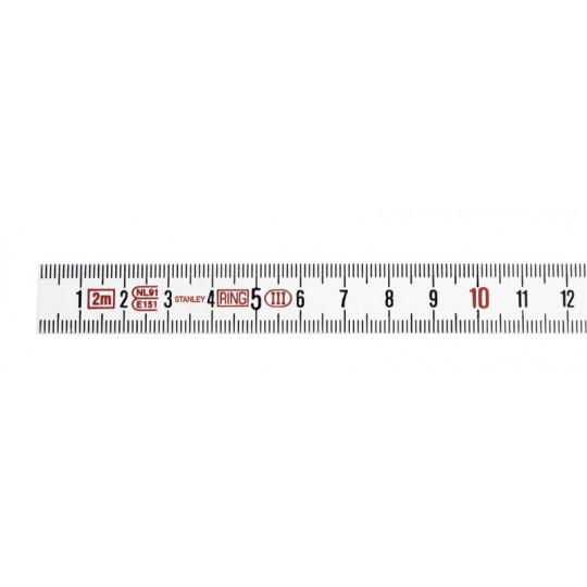 Stanley 0-35-229 Mètre Plient 2m X 16mm En Fibres De Verre Synthétique - Robuste Et Précis