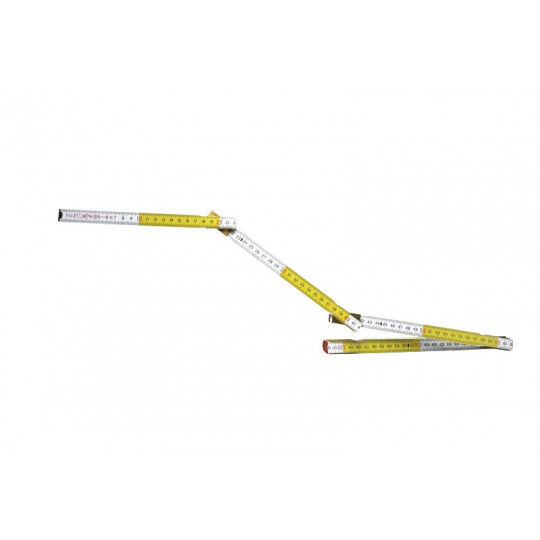 STANLEY | MÈTRE PLIANT, MESURE PLIANTE 2M X 17MM BOIS BLANC-JAUNE 0-35-458
