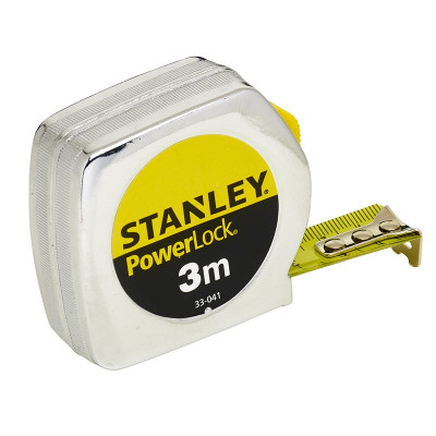 MÈTRE A RUBAN MESURE 3M X 12,7MM POWERLOCK CLASSIC METAL STANLEY 1-33-218