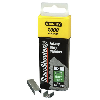 AGRAFES 10MM TYPE G - BOITE DE 5000 PIÈCES STANLEY 1-TRA706-5T