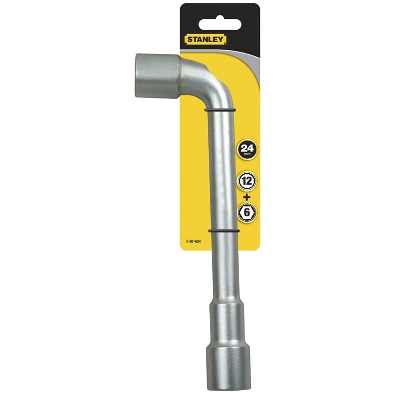 Clé à Pipe Débouchée Stanley 10 Mm - 6x12 Pans - Acier Chrome Vanadium