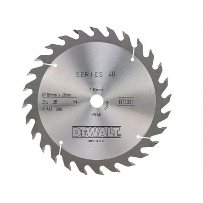 Lame pour scies circulaire portatives Extreme - diamètre 184 x 16 mm - 28 dents - Dewalt | DT4031