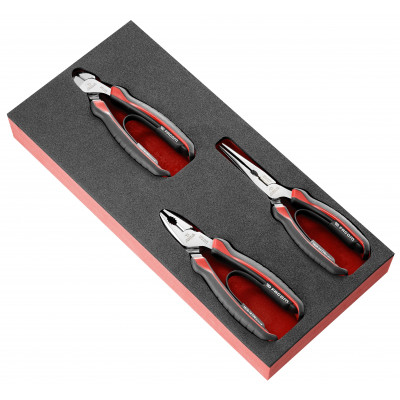Module d'outillage mousse 3 Pinces mécanicien mousse Facom | MODM.CPEA0