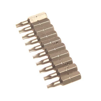 Makita P-06373 Lots de 10 embouts courts 25 mm TORX (T) Hexa 1/4''