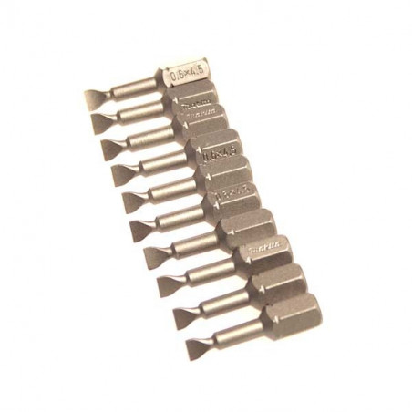 Makita P-06242 Embouts courts 25 mm Plats Hexa 1/4''