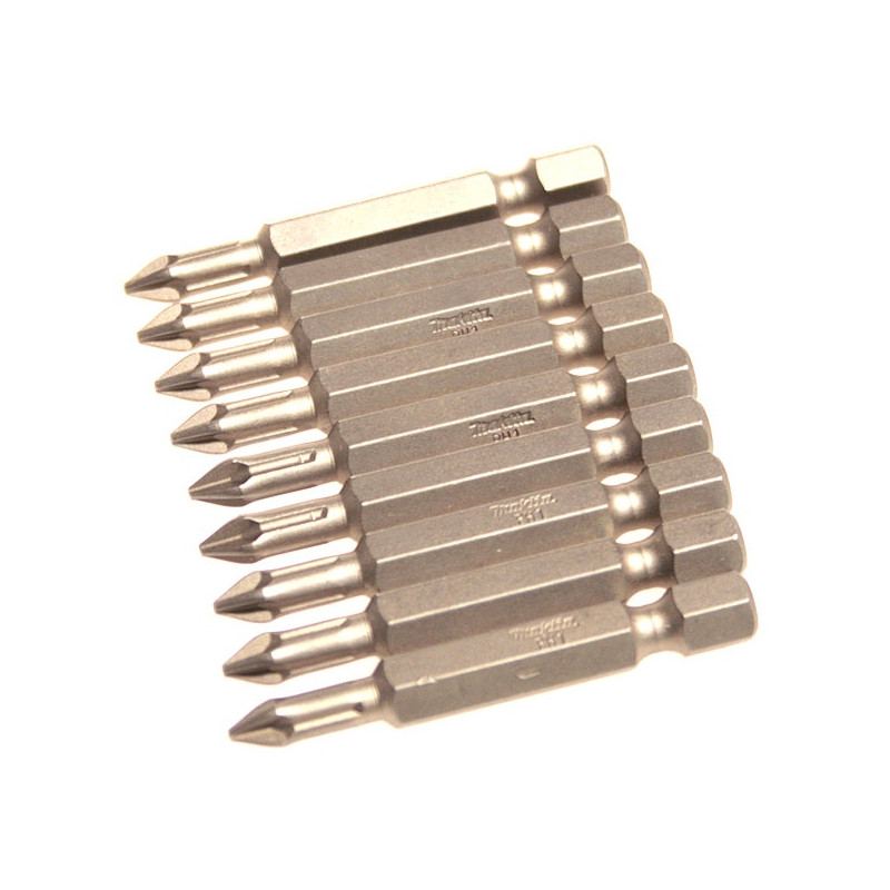 Makita P-06068 Embouts longs 50 mm PHILLIPS (Ph) Hexa 1/4''