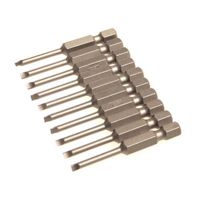 Makita P-06258 Embouts longs 50 mm Plats Hexa 1/4''