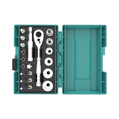 Makita B-54081 Coffret d'embouts 21 embouts + Porte-embout magnétique + clé à cliquet