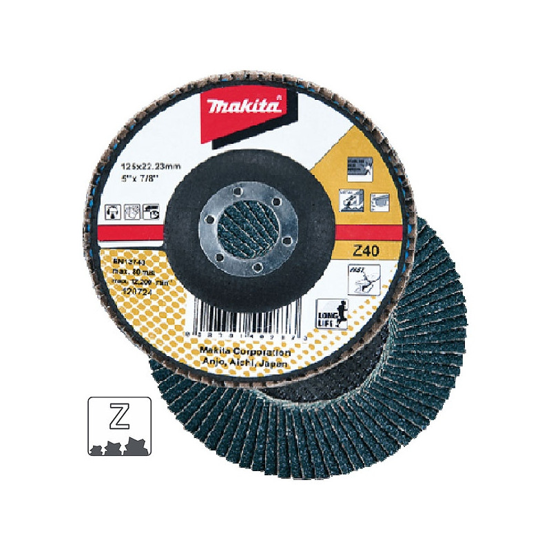 Makita B-22850 Plateaux à lamelles premium Zirconium plat