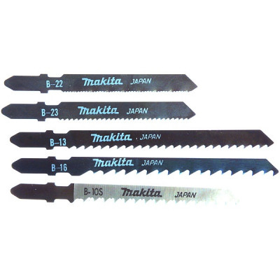 Makita B-48527 Lames De Scie Sauteuse 60 - 77 Mm Bois/Plastique/Acier Doux/Parquet/Stratifiés 5 Pcs