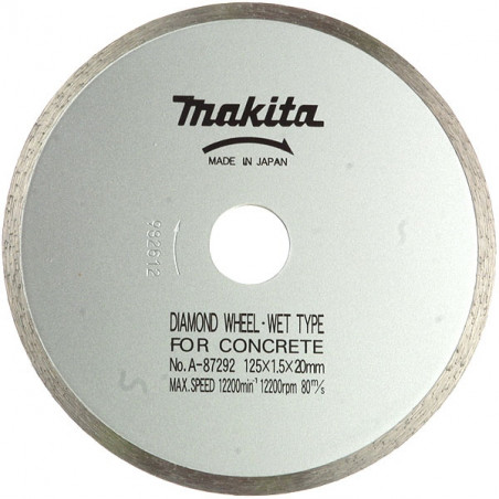 Makita B-21951 Disque diamant à jante continue, béton, à eau pour scie diamant