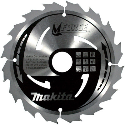 Makita B-08078 Lames carbures ''MForce'', pour bois, pour scies circulaires