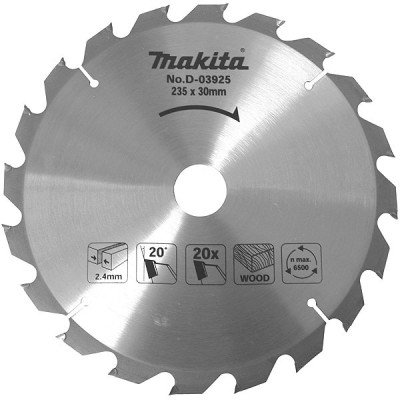 Makita D-03925 Lames carbure standard bois, pour scies circulaires