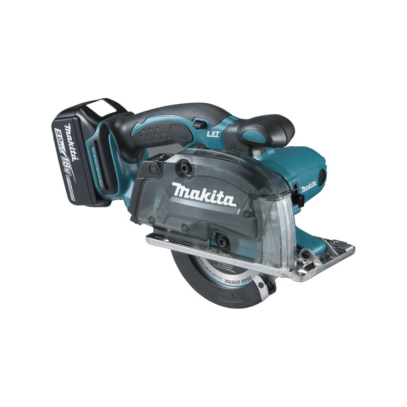 Makita DCS552RTJ Scie circulaire à métaux 18 V Li-Ion 5 Ah Ø 136 mm