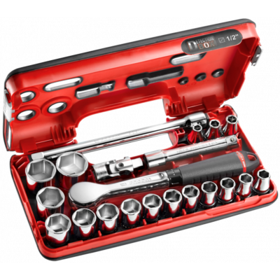 Coffret DBOX cliquet haute précision + douilles 1/2" Facom | S.181DBOX1PB