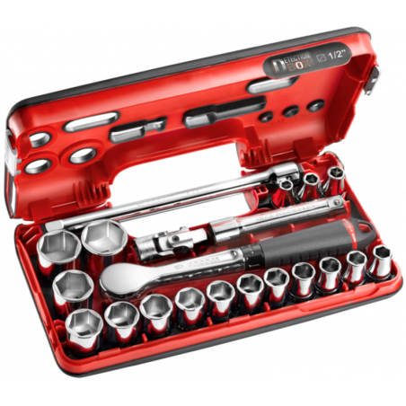 Coffret DBOX cliquet haute précision + douilles 1/2" Facom | S.181DBOX1PB