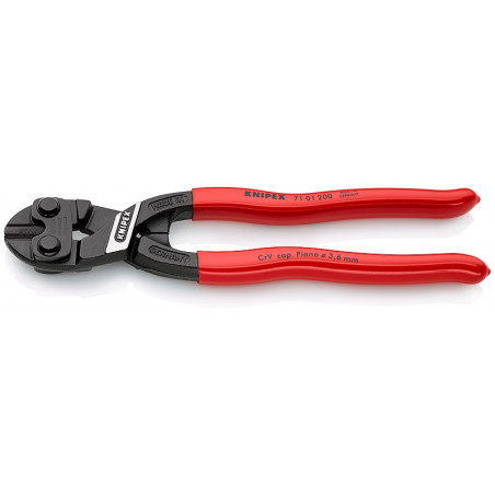 Coupe-boulon Compact Cobolt, poignées gainées en plastique, de longueur 200 mm Knipex | 71 01 200