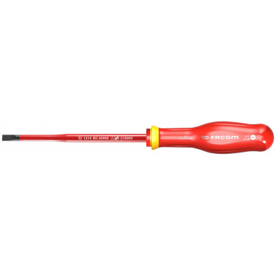 Tournevis Protwist plat 6.5x150 isolé 1000V-slim Facom | AT6.5X150TVE