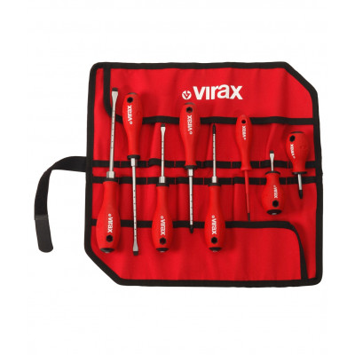 Jeu de 8 tournevis magnetiques en etui Virax | 341820