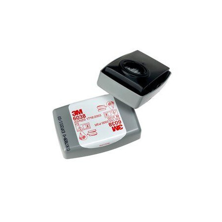 Filtre antipoussière dans un boitier 3M™ 6038 P3 et odeurs gênante | 7000059883