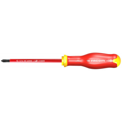 Tournevis Protwist PH0x75 isolé 1000V Facom | ATP0X75VE