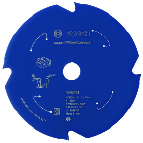 Lame de scie circulaire Sans-fil Expert for Ciment 305x30x8T Bosch Professional | 2608644559