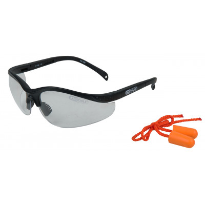 Lunette de protection - Transparante avec bouchons d'oreille KS Tools | 310.0176