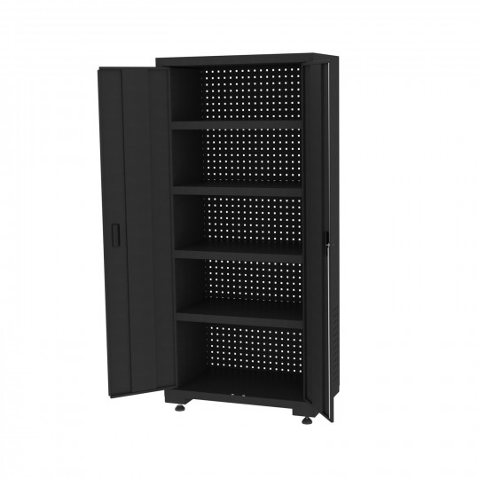 Armoire de rangement haute à 4 étagères, L. 903 x l. 518 x H. 1950 mm