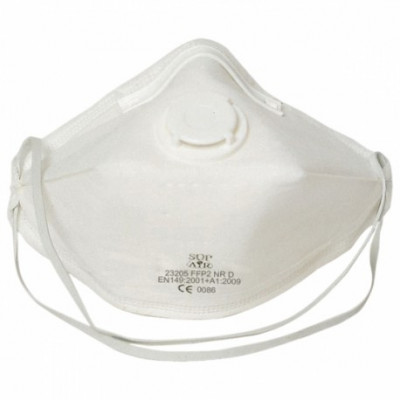 Masques de protection respiratoire coque usage unique avec soupape FFP3 SL  - Boite de 5 - SUP-AIR - 23306