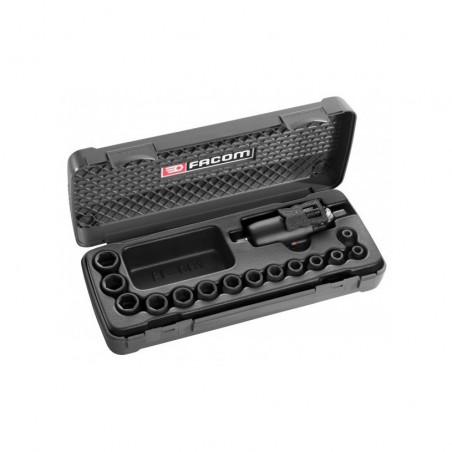 Coffret Clé à choc 3/8'' + 14 douilles impact Facom | NJ.14F2PB