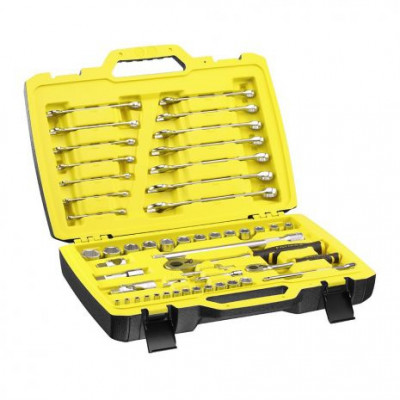 COFFRET A DOUILLES MICROTOUGH 1/4" ET 1/2"- JEU DE 50 PIÈCES STANLEY FMMT82827-1