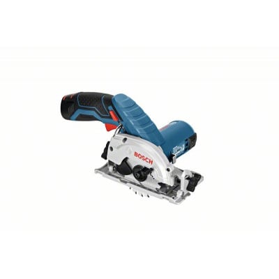 Scie circulaire Bosch pro sans fil diamètre 85mm GKS 12 V-LI + coffret L-BOXX 2 batteries 3Ah | 06016A1005