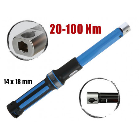 Clé dynamométrique ERGOTORQUEprécision®, 14x18 - 20-100 Nm KS Tools | 516.1633