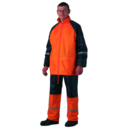 Ensemble de pluie - Rainwear orange et noir - Coverguard | 50731