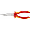 Pince demi-ronde isolées par gaines bi-matière, certifiées VDE chromée 200 mm KNIPEX | 26 16 200