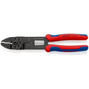 Pince à sertir avec gaines bi-matière noire laquée 240 mm KNIPEX | 97 22 240