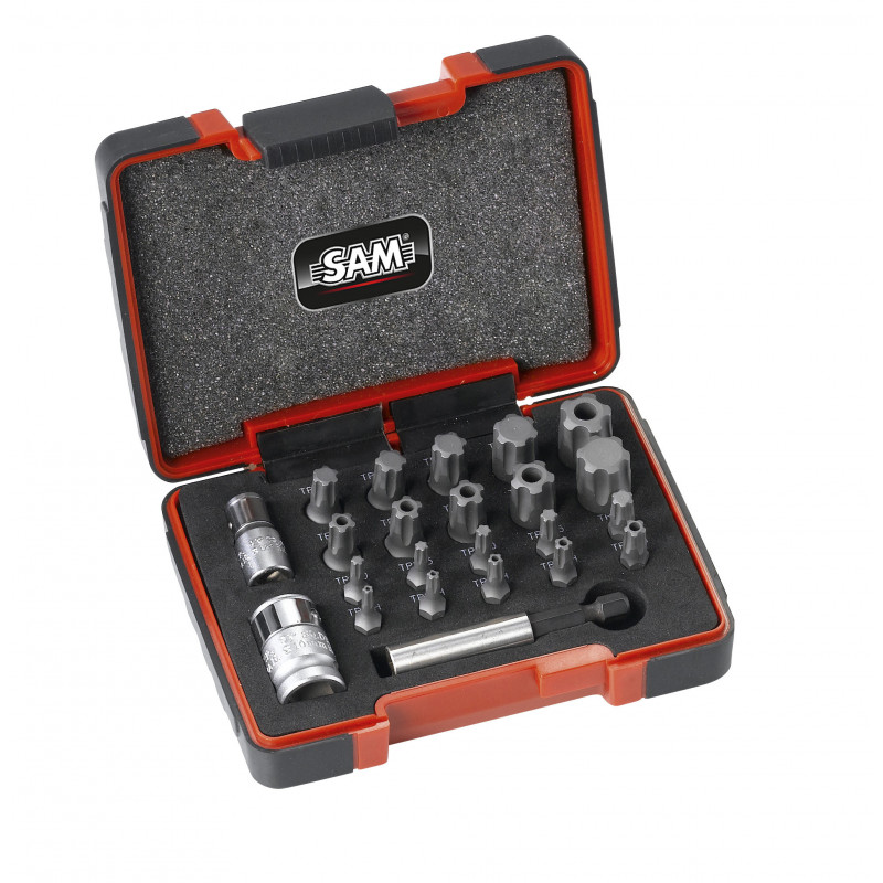 23 embouts torx plus + adapta SAM | EMB-23CXZ