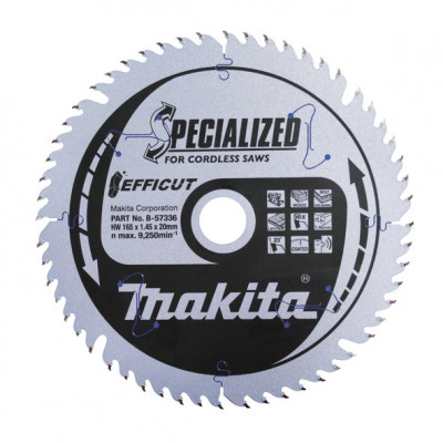 Lame carbure multi-bois EFFICUT 165x20MM 56D Makita | B-57336