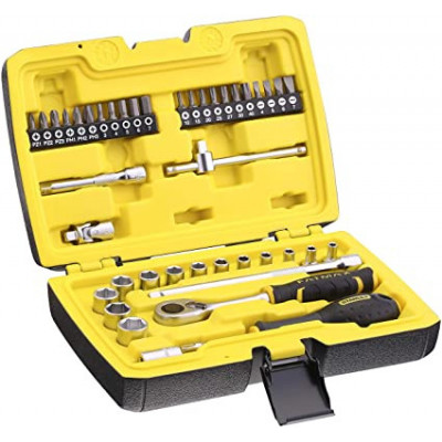 COFFRET A DOUILLES 1/4" - JEU DE 42 PIÈCES STANLEY | FMMT82683-1
