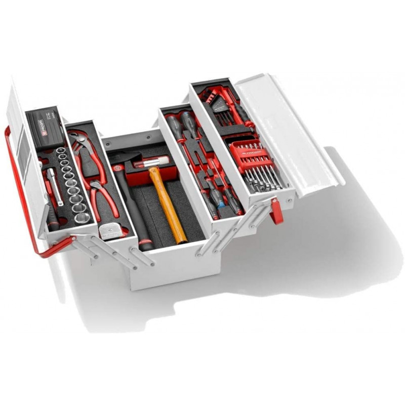 Boîte à outils métallique 5 cases complète Facom