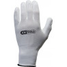 Gants microfibres blancs, T.9, 12 paires KSTools | 310.0310