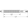 Grattoir droit manche bois, lame L200mm KSTools | 150.3254