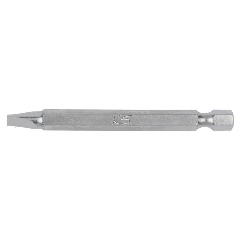 Boîte de 5 embouts de vissage Fente, L.75 mm - 1/4'' - 6,5 mm KSTools | 911.8409