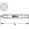 Boîte de 5 embouts de vissage PHILLIPS®, L.75 mm - 1/4'' - PH000 KSTools | 911.8388