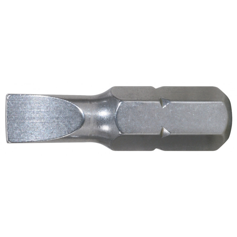 Boite de 5 embouts de vissage INOX Fente 1/4" - L.25mm, 3mm KSTools | 910.2233