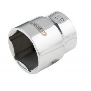 Douille 6 Pans Courte 19 Mm (3/4') - KS Tools, Chrome Vanadium, Finition Satinée - Pour Clé à Choc, Professionnel - 13