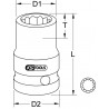 Douille à chocs 12 pans 3/8", 19 mm KSTools | 515.0969